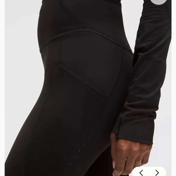 Lululemon Fast & Free High Rise Thermal Tight 28” 5 Pocket Leggings Size 2 - Picture 3 of 6